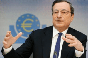 Speech by the head of the ECB, Mario Draghi. The stakes are maintained at the same level.